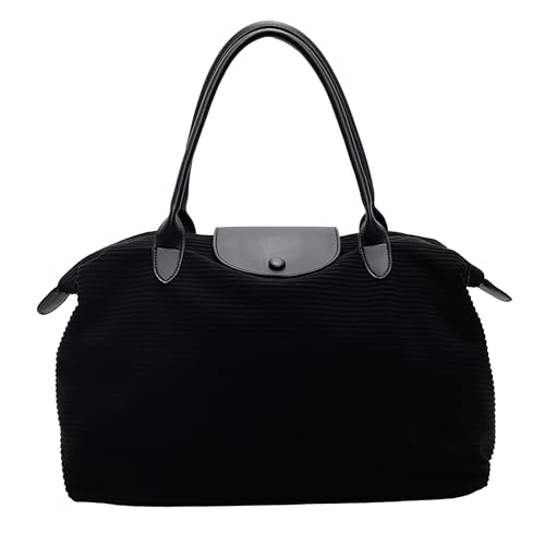 IBALULU Reisetasche Damen Sporttasche, Cord Handgepäck Tasche Kulturtasche Wochenende Seesack Faltbare Reisetasche Groß Travel Bag für Damen Herren Mit Funktional Stylischem Design von ibalulu