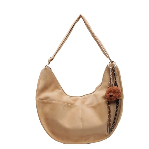IBALULU Umhängetasche Damen Crossbody Bag Wildleder Tasche, Casual Schultertasche Moon Bag Slouchy Bag Halbmond Tasche Suede Bag Stylische Handtasche für Arbeit Reisen Alltag IBALULU Umhängetasche Damen Crossbody Bag Wildleder Tasche, Casual Schultertasche Moon Bag Slouchy Bag Halbmond Tasche Suede Bag Stylische Handtasche für Arbeit Reisen Alltag von ibalulu