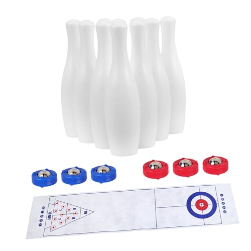 ibasenice 1 Satz Mini Desktop Bowling Set Für Interaktives Eltern Kind Spiel Für Den Innenbereich Bürospielzeug Tragbares Kleines Bowlingspiel Spielset Für Familie Und Partys von ibasenice