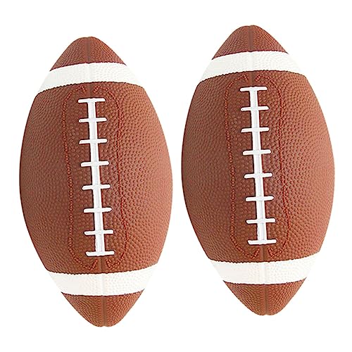 ibasenice 2St Kinder-Rugby sportgeräte Kinder Rugbyball für Kinder Lernspielzeug Rugbyball Mannschaftsspiel Rugbyball professioneller Rugbyball Kinderball Rugby trainieren Rugby-Training PVC von ibasenice