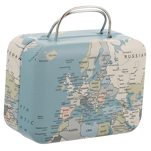 ibasenice Retro-Minikoffer Storage Boxes schmuckkästchen reisebox durchsichtige Kosmetiktasche Toilettenartikel geschenkkarton geschenkboxen Partytaschen für Wimpern Eisen von ibasenice