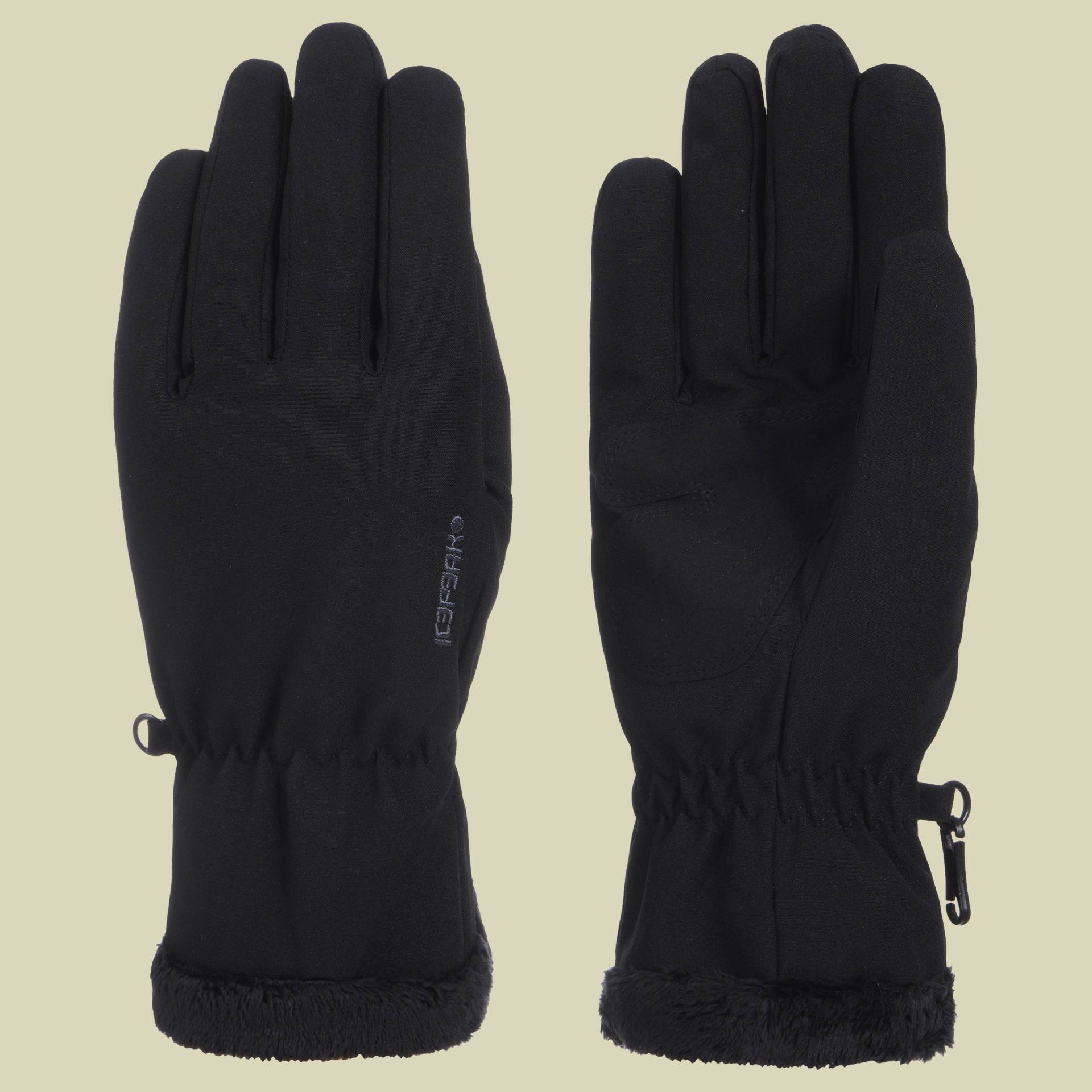 Hanau Gloves Women S schwarz - basic black FB990 von icepeak