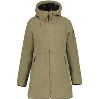 ICEPEAK Agra Teddy-Kapuzenmantel Damen 81 - khaki L von icepeak