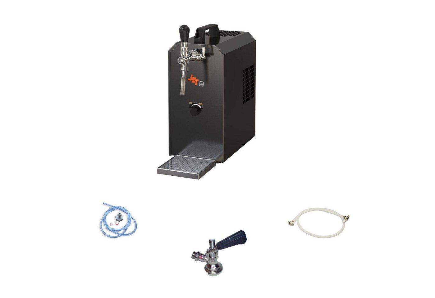 ich-zapfe Bierzapfanlage JET 30K Bierkoffer mit Luftpumpe Durchlaufkühler 1-leitig,35 L/h, Zapfkopf:Korb ich-zapfe Bierzapfanlage JET 30K Bierkoffer mit Luftpumpe Durchlaufkühler 1-leitig,35 L/h, Zapfkopf:Korb von ich-zapfe