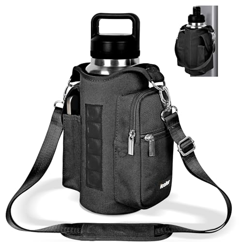 icolor Magnetische Wasserflasche Tasche Gym Magnetic BagMagnetischer Tasche mit Handyfächern Magnetische Flaschenhalter Träger Sport Fitnessstudio Magnetischer Turnbeutel (Nylon, Mitternacht Schwarz) icolor Magnetische Wasserflasche Tasche Gym Magnetic BagMagnetischer Tasche mit Handyfächern Magnetische Flaschenhalter Träger Sport Fitnessstudio Magnetischer Turnbeutel (Nylon, Mitternacht Schwarz) von icolor