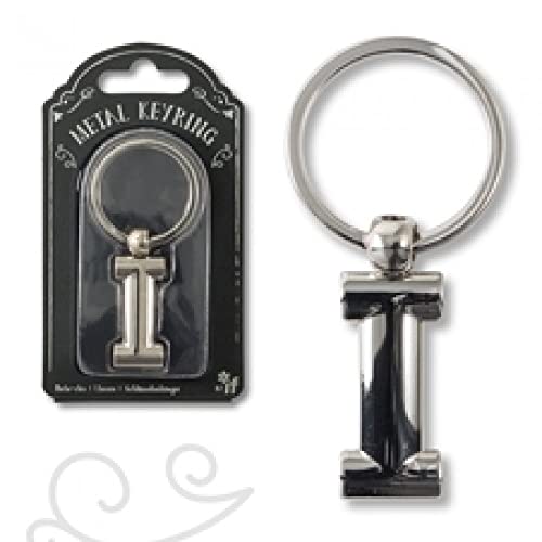 IF Schlüsselanhänger mit Buchstaben I aus Metall, personalisierbar, 7 cm, silberfarben, silber, 7 cm, Klassisch IF Schlüsselanhänger mit Buchstaben I aus Metall, personalisierbar, 7 cm, silberfarben, silber, 7 cm, Klassisch von IF