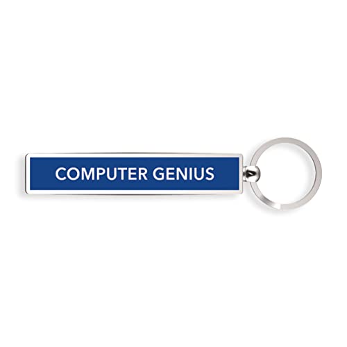 if Show Offs Keys – Computer Genius – Schlüsselanhänger, Marineblau von IF