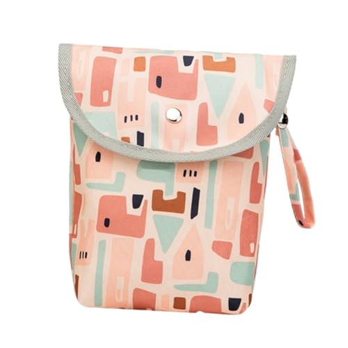 ifundom 1Stk Wickeltasche Korb handhaben Träger Taschen babytasche Kinderwagen Sack windeltasche Reisetasche windelsack Handtasche Aufbewahrungstasche tragbare Tasche Nylon Rosa von ifundom