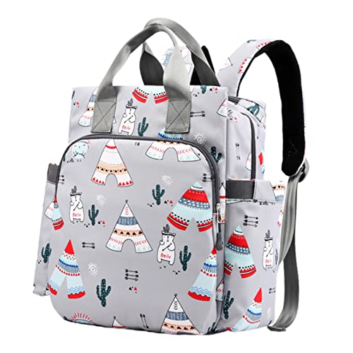 ifundom 1stk Mumienrucksack Mit Großem Fassungsvermögen Wickeltasche Rucksack Wickelrucksack Für Babys Windelrucksäcke Mama Rucksack Tasche wasserdichte Aufbewahrungstasche Dark Grey von ifundom