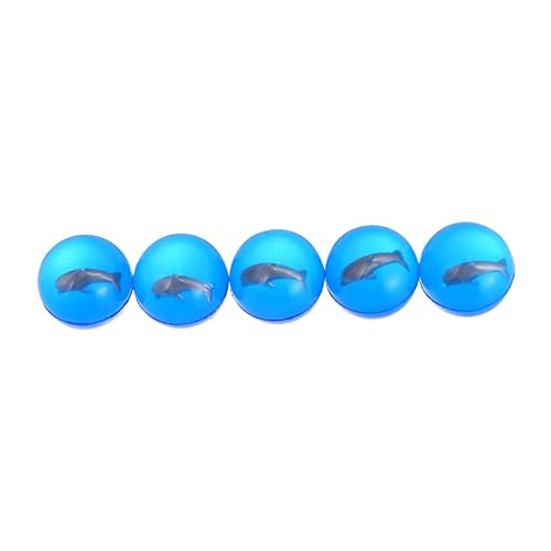 ifundom 5 Stück Lernspielzeug Transparenter Ball Hüpfball Gummi Sprungball Kinder Lernspielzeug von ifundom