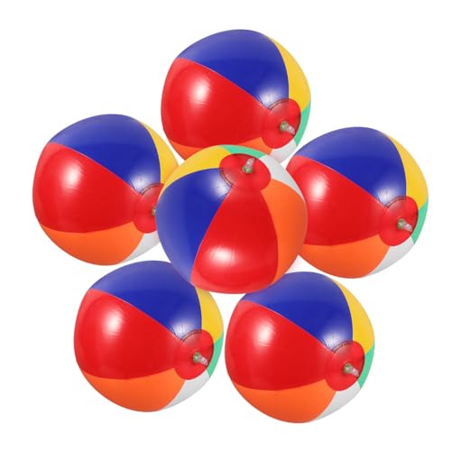 ifundom 6 STK Pool-Strand Aufblasbarer Ball Kind Wasser Wasserball Spielzeug Colorful von ifundom