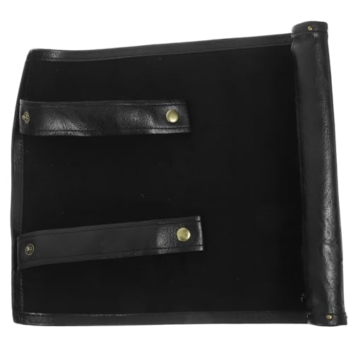 ifundom Aufbewahrungstasche Für Würfel Kleiner Würfelbeutel Würfel Fall Würfel Rollmatte Würfel Reiseorganizer Klein Würfel Faltbare Tasche Dekorative Würfeltasche Pu-Leder Black von ifundom