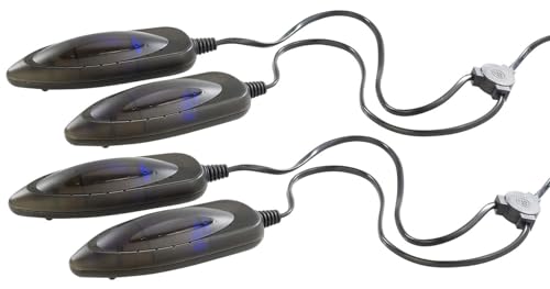 infactory Elektro Schuhtrockner: 2er-Set elektrische Schuhtrockner mit UV-Licht (Trockner für Schuhe und Handschuhe, UV Lichter Schuhe, Handschuh) von infactory