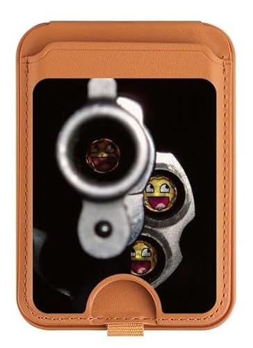 Smile Bullet Gun Magnetic Card Wallet Holder Stand for iPhone 16 15 14 13 Pro Max, mehrfarbig von innovedesire