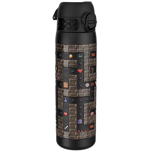 Ion8 Vakuumisolierte Edelstahl-Trinkflasche, 500 ml, Auslaufsicher, Einhandöffnung, Sichere Verriegelung, Spülmaschinenfest, Tragegriff, Leicht zu Reinigen, Langlebig & Kratzfest, Spieler Design Ion8 Vakuumisolierte Edelstahl-Trinkflasche, 500 ml, Auslaufsicher, Einhandöffnung, Sichere Verriegelung, Spülmaschinenfest, Tragegriff, Leicht zu Reinigen, Langlebig & Kratzfest, Spieler Design von ion8