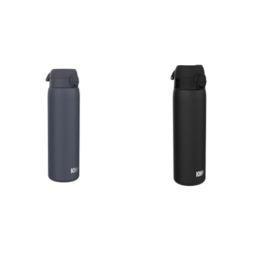Ion8 1 Liter Edelstahl Trinkflasche, Auslaufsicher, Einhandöffnung & Stahl-Trinkflasche, 600 ml, Auslaufsicher, Einhandöffnung Ion8 1 Liter Edelstahl Trinkflasche, Auslaufsicher, Einhandöffnung & Stahl-Trinkflasche, 600 ml, Auslaufsicher, Einhandöffnung von ion8