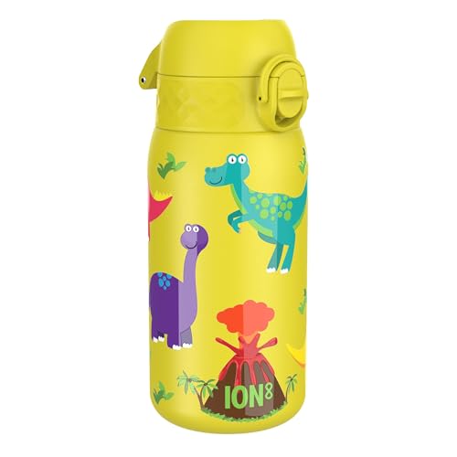 ion8 Isolierte Edelstahl-Trinkflasche, 320 ml, Auslaufsicher, Einhandöffnung, Sichere Verriegelung, Spülmaschinenfest, Klappdeckel, Tragegriff, Leicht zu Reinigen, Langlebig, Dinosaurier-Design ion8 Isolierte Edelstahl-Trinkflasche, 320 ml, Auslaufsicher, Einhandöffnung, Sichere Verriegelung, Spülmaschinenfest, Klappdeckel, Tragegriff, Leicht zu Reinigen, Langlebig, Dinosaurier-Design von ion8