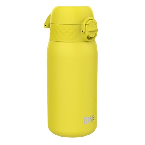 Ion8 Isolierte Edelstahl-Trinkflasche, 320 ml, Auslaufsicher, Einhandöffnung, Sichere Verriegelung, Spülmaschinenfest, Klappdeckel, Tragegriff, Leicht zu Reinigen, Langlebig & Kratzfest, Gelb Ion8 Isolierte Edelstahl-Trinkflasche, 320 ml, Auslaufsicher, Einhandöffnung, Sichere Verriegelung, Spülmaschinenfest, Klappdeckel, Tragegriff, Leicht zu Reinigen, Langlebig & Kratzfest, Gelb von ion8