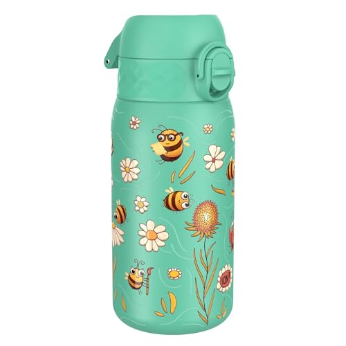 ion8 Isolierte Edelstahl-Trinkflasche, 320 ml, Auslaufsicher, Einhandöffnung, Sichere Verriegelung, Spülmaschinenfest, Klappdeckel, Tragegriff, Leicht zu Reinigen, Langlebig, Bienen ion8 Isolierte Edelstahl-Trinkflasche, 320 ml, Auslaufsicher, Einhandöffnung, Sichere Verriegelung, Spülmaschinenfest, Klappdeckel, Tragegriff, Leicht zu Reinigen, Langlebig, Bienen von ion8