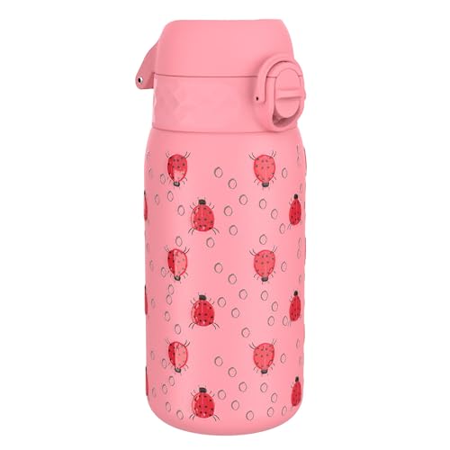 Ion8 Isolierte Edelstahl-Trinkflasche, 320 ml, Auslaufsicher, Einhandöffnung, Sichere Verriegelung, Spülmaschinenfest, Klappdeckel, Tragegriff, Leicht zu Reinigen, Langlebig, Marienkäfer Design Ion8 Isolierte Edelstahl-Trinkflasche, 320 ml, Auslaufsicher, Einhandöffnung, Sichere Verriegelung, Spülmaschinenfest, Klappdeckel, Tragegriff, Leicht zu Reinigen, Langlebig, Marienkäfer Design von ion8