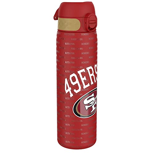 Ion8 Stahl-Trinkflasche, 600 ml, Auslaufsicher, Einhandöffnung, Sichere Verriegelung, Spülmaschinenfest, Klappdeckel, Tragegriff, Leicht zu Reinigen, Langlebig, NFL 49ers-Design Ion8 Stahl-Trinkflasche, 600 ml, Auslaufsicher, Einhandöffnung, Sichere Verriegelung, Spülmaschinenfest, Klappdeckel, Tragegriff, Leicht zu Reinigen, Langlebig, NFL 49ers-Design von ion8