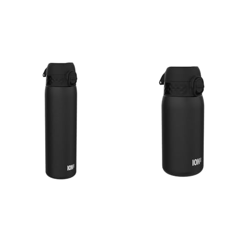 Ion8 Stahl-Trinkflasche, 600 ml, Auslaufsicher, Einhandöffnung & Kinder Trinkflasche, Edelstahl 400ml, Auslaufsicher, Einhandöffnung Ion8 Stahl-Trinkflasche, 600 ml, Auslaufsicher, Einhandöffnung & Kinder Trinkflasche, Edelstahl 400ml, Auslaufsicher, Einhandöffnung von ion8