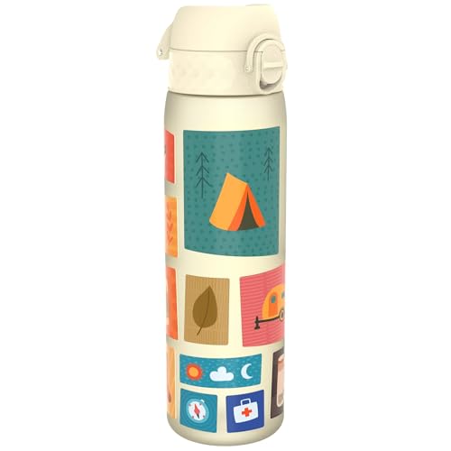 Ion8 Trinkflasche, 500 ml, Auslaufsicher, Einhandöffnung, Sichere Verriegelung, Spülmaschinenfest, BPA-frei, Tragegriff, Klappdeckel, Leicht zu Reinigen, Klimaneutral, Camping Design Ion8 Trinkflasche, 500 ml, Auslaufsicher, Einhandöffnung, Sichere Verriegelung, Spülmaschinenfest, BPA-frei, Tragegriff, Klappdeckel, Leicht zu Reinigen, Klimaneutral, Camping Design von ion8