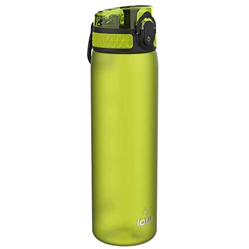 Ion8 Trinkflasche, 500 ml, Auslaufsicher, Einhandöffnung, Sichere Verriegelung, Spülmaschinenfest, BPA-frei, Tragegriff, Klappdeckel, Leicht zu Reinigen, Klimaneutral, Grün Ion8 Trinkflasche, 500 ml, Auslaufsicher, Einhandöffnung, Sichere Verriegelung, Spülmaschinenfest, BPA-frei, Tragegriff, Klappdeckel, Leicht zu Reinigen, Klimaneutral, Grün von ion8