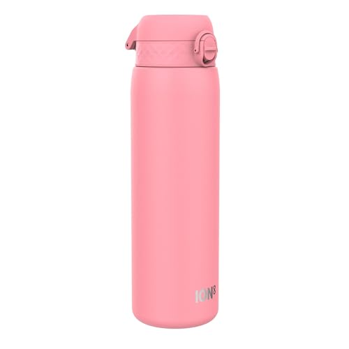 Ion8 Vakuumisolierte Edelstahl-Trinkflasche, 1 Liter, 920 ml, Auslaufsicher, Einhandöffnung, Sichere Verriegelung, Spülmaschinenfest, Tragegriff, Langlebig, Ideal für Sport, Yoga, Rosenblüte, 1 Stück Ion8 Vakuumisolierte Edelstahl-Trinkflasche, 1 Liter, 920 ml, Auslaufsicher, Einhandöffnung, Sichere Verriegelung, Spülmaschinenfest, Tragegriff, Langlebig, Ideal für Sport, Yoga, Rosenblüte, 1 Stück von ion8