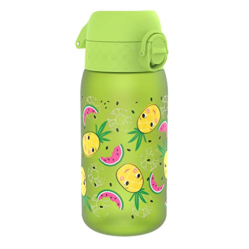 Ion8 Kinder Trinkflasche, 350ml, Auslaufsicher, Einhandöffnung, Sichere Verriegelung, Spülmaschinenfest, BPA-frei, Tragegriff, Klappdeckel, Leicht zu Reinigen, Klimaneutral, Ananas-Design Ion8 Kinder Trinkflasche, 350ml, Auslaufsicher, Einhandöffnung, Sichere Verriegelung, Spülmaschinenfest, BPA-frei, Tragegriff, Klappdeckel, Leicht zu Reinigen, Klimaneutral, Ananas-Design von ion8