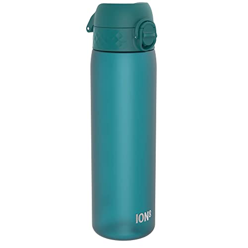 Ion8 Trinkflasche, 500 ml, Auslaufsicher, Einhandöffnung, Sichere Verriegelung, Spülmaschinenfest, BPA-frei, Tragegriff, Klappdeckel, Leicht zu Reinigen, Klimaneutral, Aqua Ion8 Trinkflasche, 500 ml, Auslaufsicher, Einhandöffnung, Sichere Verriegelung, Spülmaschinenfest, BPA-frei, Tragegriff, Klappdeckel, Leicht zu Reinigen, Klimaneutral, Aqua von ion8