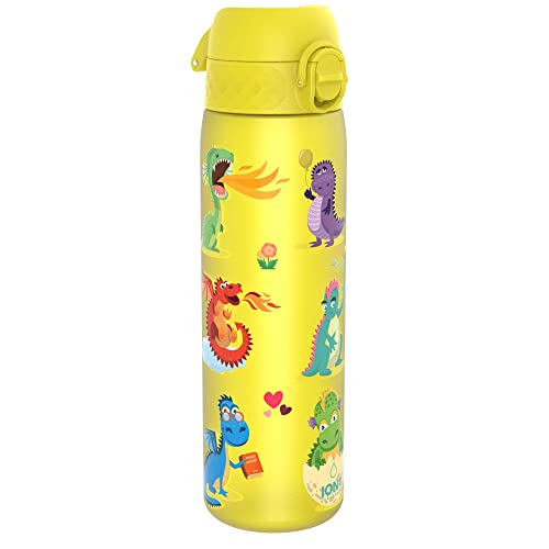 Ion8 Trinkflasche, 500 ml, Auslaufsicher, Einhandöffnung, Sichere Verriegelung, Spülmaschinenfest, BPA-frei, Tragegriff, Klappdeckel, Leicht zu Reinigen, Klimaneutral, Drachen-Design Ion8 Trinkflasche, 500 ml, Auslaufsicher, Einhandöffnung, Sichere Verriegelung, Spülmaschinenfest, BPA-frei, Tragegriff, Klappdeckel, Leicht zu Reinigen, Klimaneutral, Drachen-Design von ion8