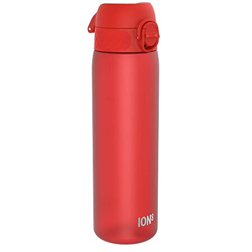 Ion8 Trinkflasche, 500 ml, Auslaufsicher, Einhandöffnung, Sichere Verriegelung, Spülmaschinenfest, BPA-frei, Tragegriff, Klappdeckel, Leicht zu Reinigen, Klimaneutral, Rot Ion8 Trinkflasche, 500 ml, Auslaufsicher, Einhandöffnung, Sichere Verriegelung, Spülmaschinenfest, BPA-frei, Tragegriff, Klappdeckel, Leicht zu Reinigen, Klimaneutral, Rot von ion8