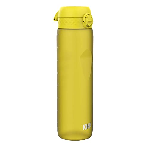 Ion8 1 Liter Trinkflasche, 1000ml, Auslaufsicher, Einhandöffnung, Sichere Verriegelung, Spülmaschinenfest, BPA-frei, Tragegriff, Leicht zu Reinigen, Ideal für Sport und Fitnessstudio, Gelb Ion8 1 Liter Trinkflasche, 1000ml, Auslaufsicher, Einhandöffnung, Sichere Verriegelung, Spülmaschinenfest, BPA-frei, Tragegriff, Leicht zu Reinigen, Ideal für Sport und Fitnessstudio, Gelb von ion8