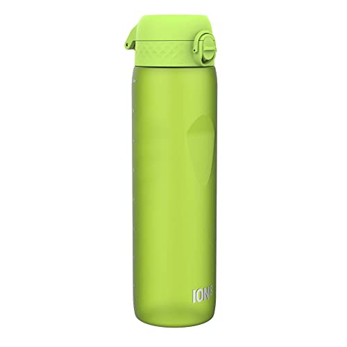 Ion8 1 Liter Trinkflasche, 1000ml, Auslaufsicher, Einhandöffnung, Sichere Verriegelung, Spülmaschinenfest, BPA-frei, Tragegriff, Leicht zu Reinigen, Ideal für Sport und Fitnessstudio, Grün Ion8 1 Liter Trinkflasche, 1000ml, Auslaufsicher, Einhandöffnung, Sichere Verriegelung, Spülmaschinenfest, BPA-frei, Tragegriff, Leicht zu Reinigen, Ideal für Sport und Fitnessstudio, Grün von ion8