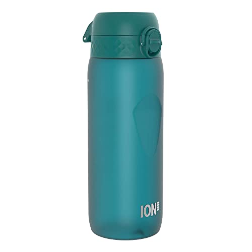 Ion8 Trinkflasche, 750ml, Auslaufsicher, Einhandöffnung, Sichere Verriegelung, Spülmaschinenfest, BPA-frei, Tragegriff, Klappdeckel, Handgeformter Griff, Leicht zu Reinigen, Klimaneutral, Aqua Ion8 Trinkflasche, 750ml, Auslaufsicher, Einhandöffnung, Sichere Verriegelung, Spülmaschinenfest, BPA-frei, Tragegriff, Klappdeckel, Handgeformter Griff, Leicht zu Reinigen, Klimaneutral, Aqua von ion8