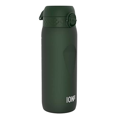 Ion8 Trinkflasche, 750ml, Auslaufsicher, Einhandöffnung, Sichere Verriegelung, Spülmaschinenfest, BPA-frei, Tragegriff, Klappdeckel, Handgeformter Griff, Leicht zu Reinigen, Klimaneutral, Dunkelgrün Ion8 Trinkflasche, 750ml, Auslaufsicher, Einhandöffnung, Sichere Verriegelung, Spülmaschinenfest, BPA-frei, Tragegriff, Klappdeckel, Handgeformter Griff, Leicht zu Reinigen, Klimaneutral, Dunkelgrün von ion8