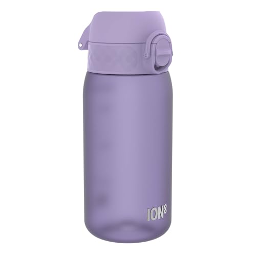 Ion8 Kinder Trinkflasche, 350ml, Auslaufsicher, Einhandöffnung, Sichere Verriegelung, Spülmaschinenfest, BPA-frei, Tragegriff, Klappdeckel, Leicht zu Reinigen, Klimaneutral, Helles Lila Ion8 Kinder Trinkflasche, 350ml, Auslaufsicher, Einhandöffnung, Sichere Verriegelung, Spülmaschinenfest, BPA-frei, Tragegriff, Klappdeckel, Leicht zu Reinigen, Klimaneutral, Helles Lila von ion8