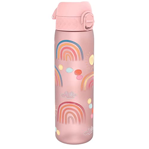 Ion8 Trinkflasche, 500 ml, Auslaufsicher, Einhandöffnung, Sichere Verriegelung, Spülmaschinenfest, BPA-frei, Tragegriff, Klappdeckel, Leicht zu Reinigen, Klimaneutral, Regenbogen-Design Ion8 Trinkflasche, 500 ml, Auslaufsicher, Einhandöffnung, Sichere Verriegelung, Spülmaschinenfest, BPA-frei, Tragegriff, Klappdeckel, Leicht zu Reinigen, Klimaneutral, Regenbogen-Design von ion8