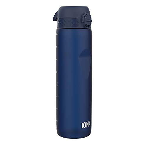 Ion8 1 Liter Trinkflasche, 1000ml, Auslaufsicher, Einhandöffnung, Sichere Verriegelung, Spülmaschinenfest, BPA-frei, Tragegriff, Leicht zu Reinigen, Ideal für Sport und Fitnessstudio, Navy Ion8 1 Liter Trinkflasche, 1000ml, Auslaufsicher, Einhandöffnung, Sichere Verriegelung, Spülmaschinenfest, BPA-frei, Tragegriff, Leicht zu Reinigen, Ideal für Sport und Fitnessstudio, Navy von ion8
