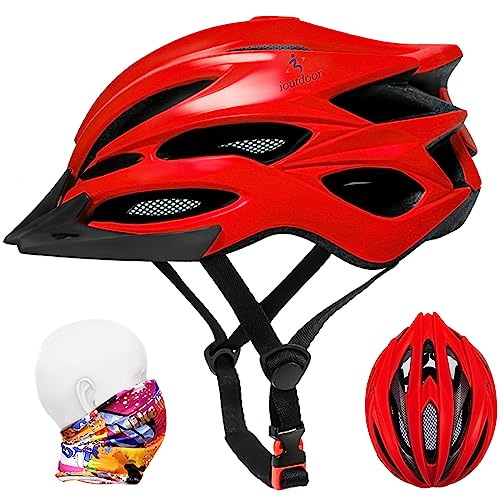 ioutdoor Premium Fahrradhelm, CE CPSC Zertifikat, Radhelm mit Abnehmbarer Sonnenblende und Insektennetz, Superleichter Verstellbarer Fahrradhelm für Fahrradfahren Racing Outdoors Sports von ioutdoor