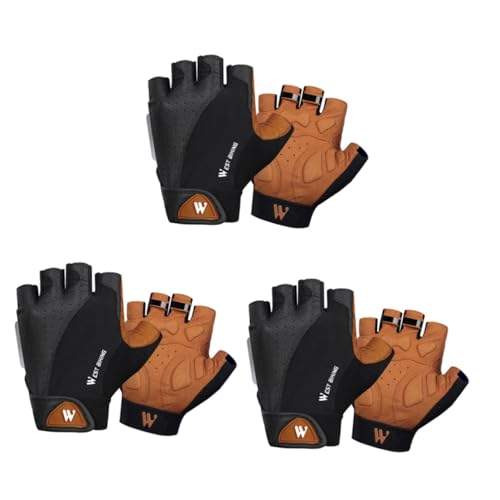 iplusmile 3 Paare Reithandschuhe rutschfeste Handschuhe Angelhandschuh Handschuhe Für Autorennen Kletterhandschuhe Mountainbike-Handschuhe Fahrradhandschuhe Motorradzubehör Rennhandschuhe von iplusmile