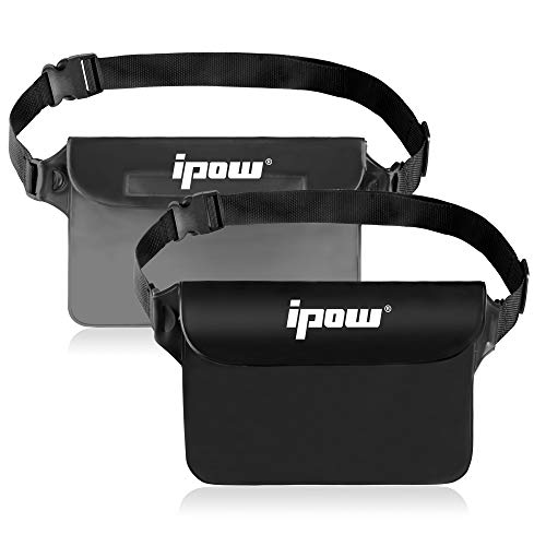 ipow 2 Pack wasserdichte Tasche Beutel Hülle Unterwassertasche Bauchtasche vollkommen für iPhone, Handy, Kamera, iPad, Bargeld, Dokumente vor Wasser schützen (Schwarz (undurchsichtig) + Grau) ipow 2 Pack wasserdichte Tasche Beutel Hülle Unterwassertasche Bauchtasche vollkommen für iPhone, Handy, Kamera, iPad, Bargeld, Dokumente vor Wasser schützen (Schwarz (undurchsichtig) + Grau) von ipow