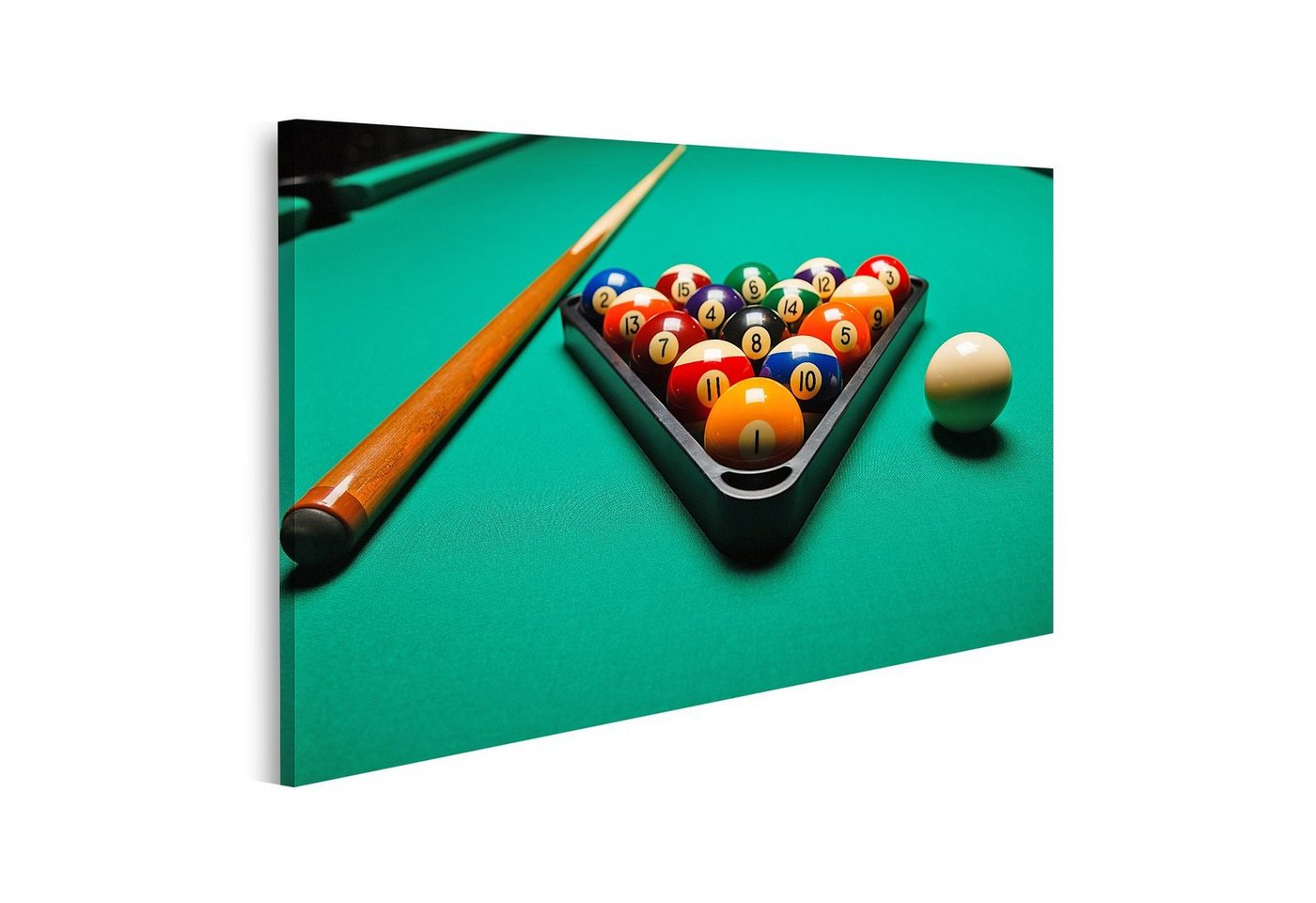 islandburner Leinwandbild Bild auf Leinwand Billard Kugeln auf Einem Billardtisch Wandbild Lein islandburner Leinwandbild Bild auf Leinwand Billard Kugeln auf Einem Billardtisch Wandbild Lein von islandburner