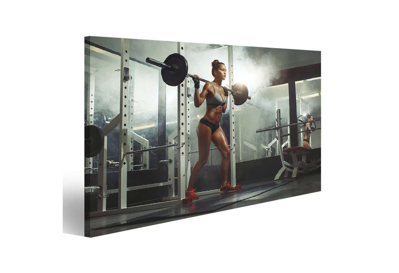 islandburner Leinwandbild Bild auf Leinwand Frau hebt Hantel Gewicht Gym Wandbild Leinwandbild W islandburner Leinwandbild Bild auf Leinwand Frau hebt Hantel Gewicht Gym Wandbild Leinwandbild W von islandburner