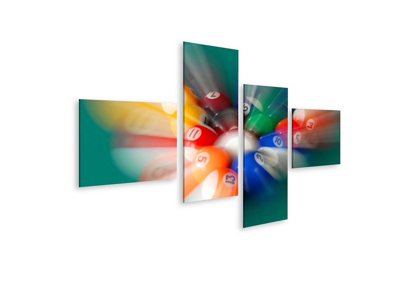 islandburner Leinwandbild Bild auf Leinwand Gruppe von Billardkugeln, die sich in verschiedene R islandburner Leinwandbild Bild auf Leinwand Gruppe von Billardkugeln, die sich in verschiedene R von islandburner