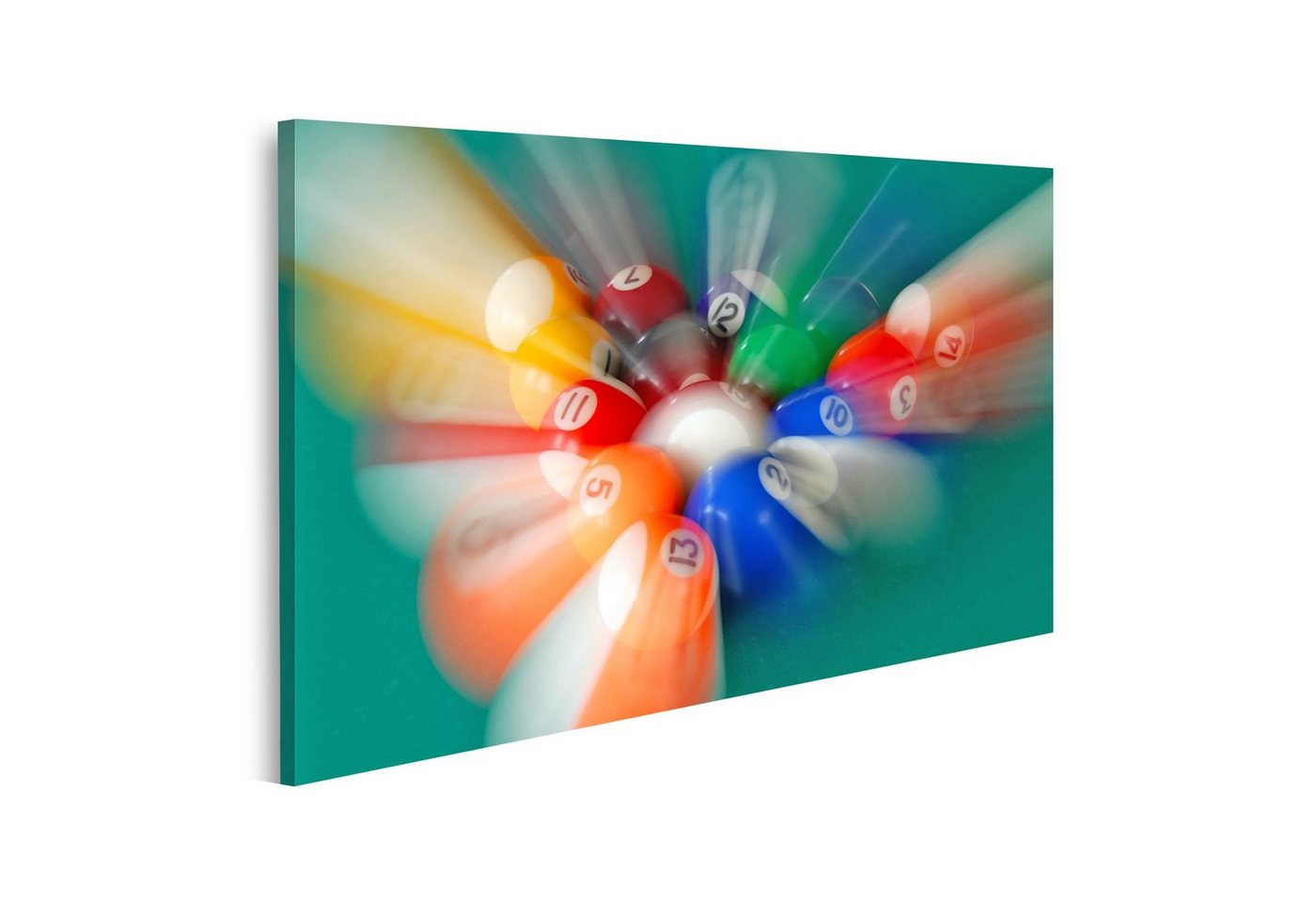 islandburner Leinwandbild Bild auf Leinwand Gruppe von Billardkugeln, die sich in verschiedene R islandburner Leinwandbild Bild auf Leinwand Gruppe von Billardkugeln, die sich in verschiedene R von islandburner