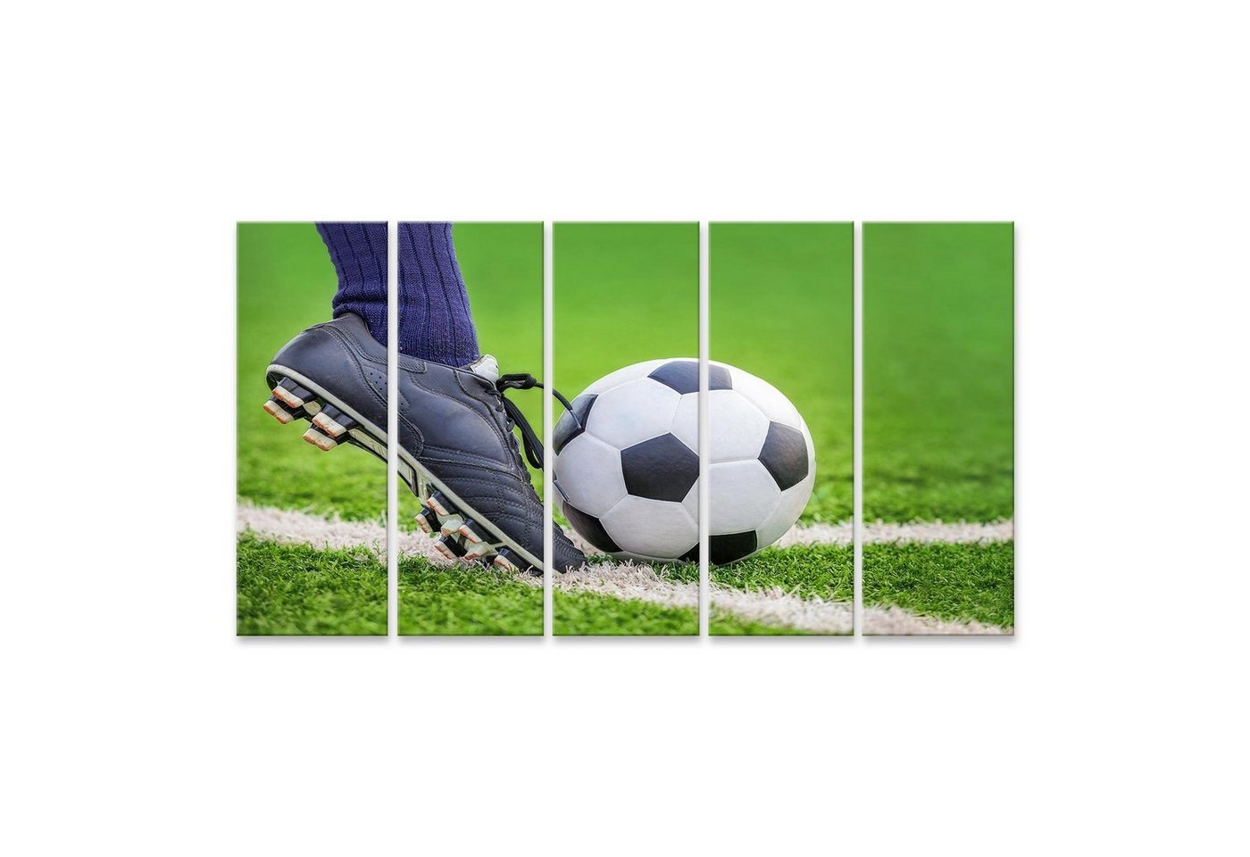 islandburner Leinwandbild Bild auf Leinwand Schießen Sie Einen Fußball Ball Mit Den Füßen Auf De islandburner Leinwandbild Bild auf Leinwand Schießen Sie Einen Fußball Ball Mit Den Füßen Auf De von islandburner