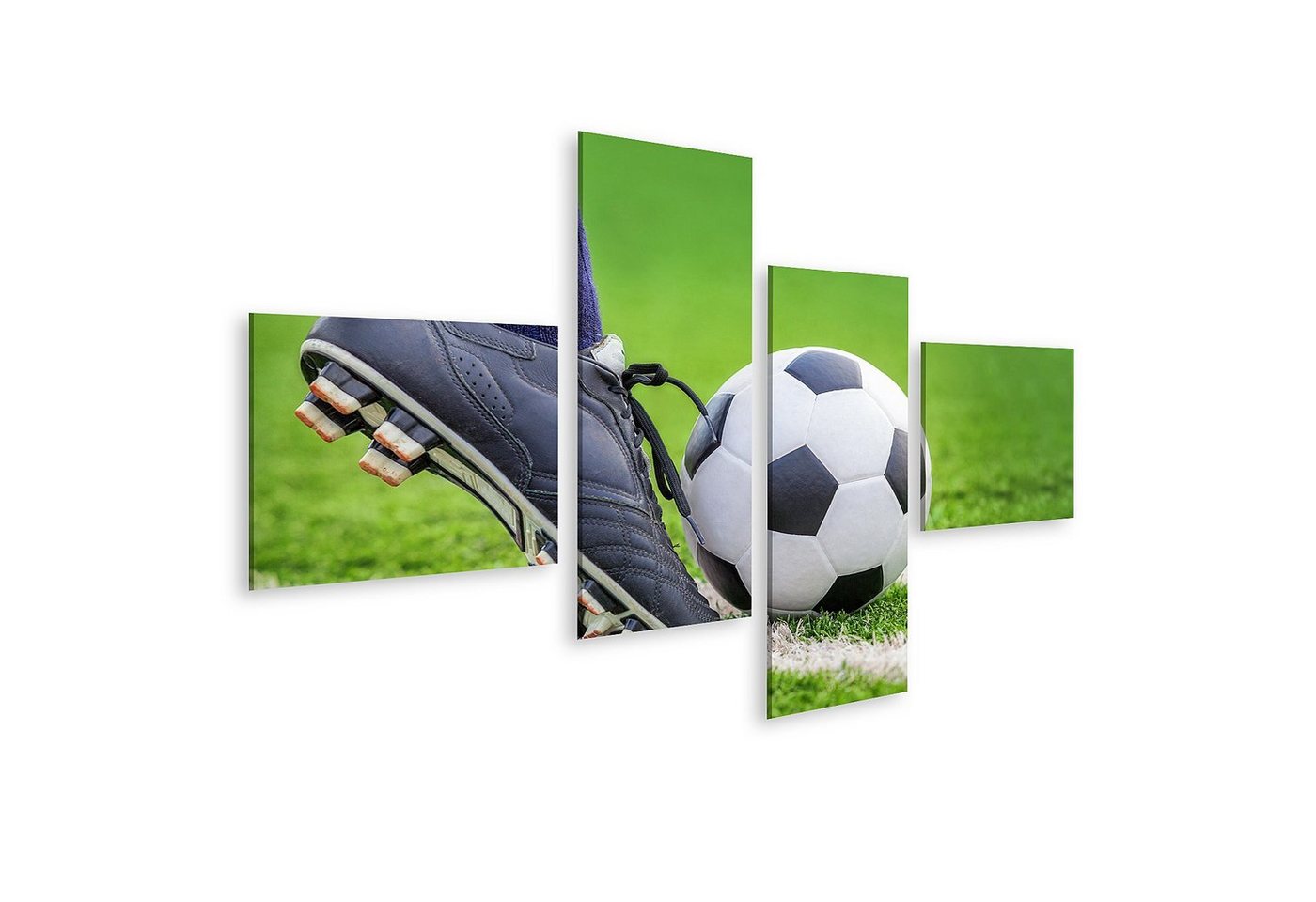 islandburner Leinwandbild Bild auf Leinwand Schießen Sie Einen Fußball Ball Mit Den Füßen Auf De islandburner Leinwandbild Bild auf Leinwand Schießen Sie Einen Fußball Ball Mit Den Füßen Auf De von islandburner