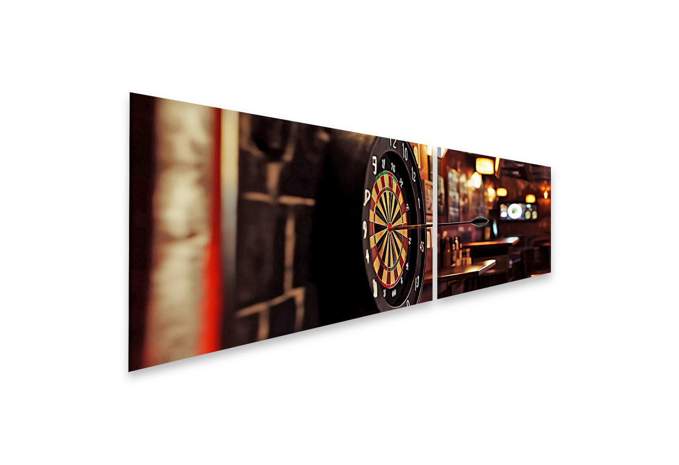 islandburner Leinwandbild Hyperrealistischer Dartpfeil trifft perfekt Bullseye - Pub-Feeling ga islandburner Leinwandbild Hyperrealistischer Dartpfeil trifft perfekt Bullseye - Pub-Feeling ga von islandburner